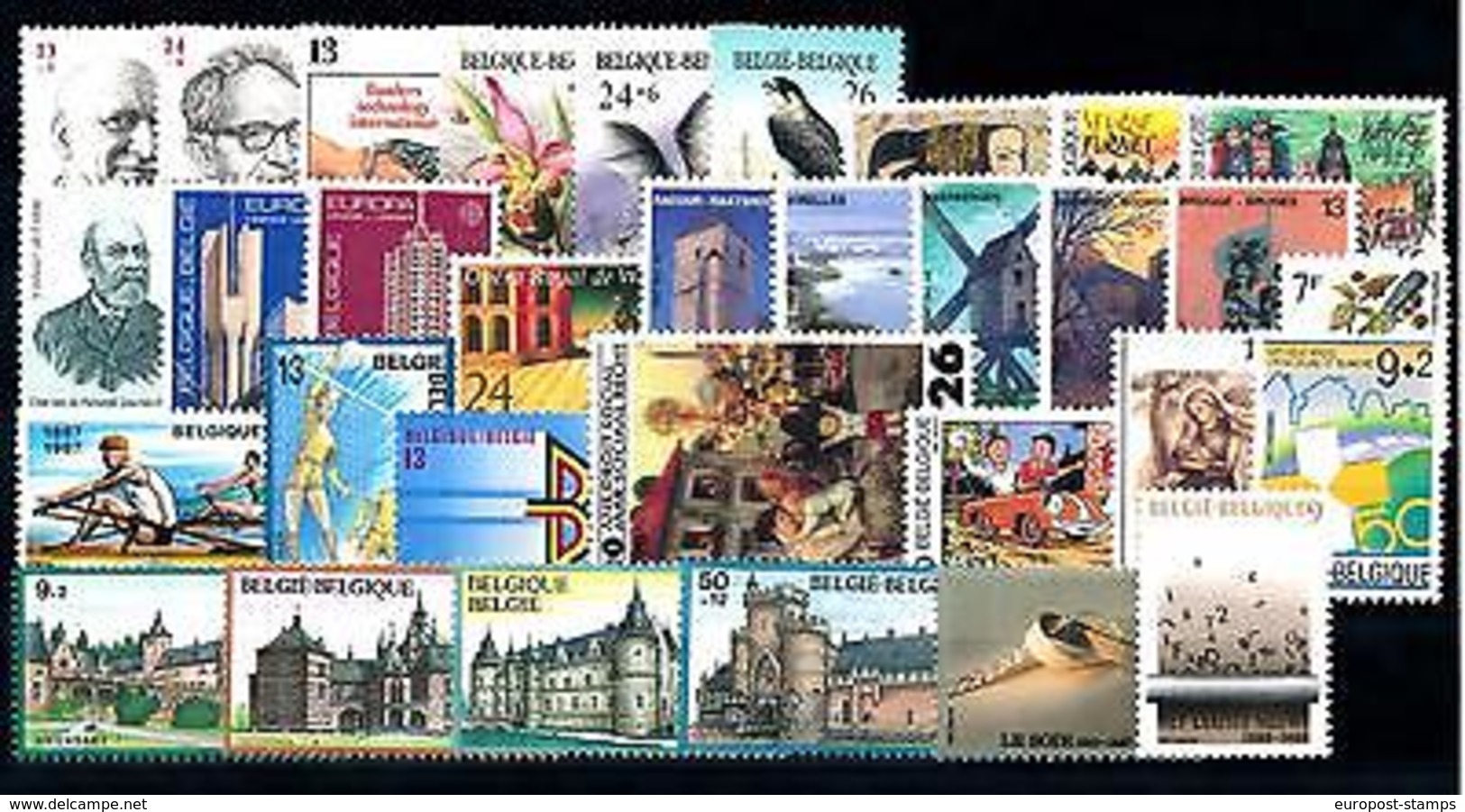 Belgium Belgien 1987 Complete Year Set  MNH - Other & Unclassified