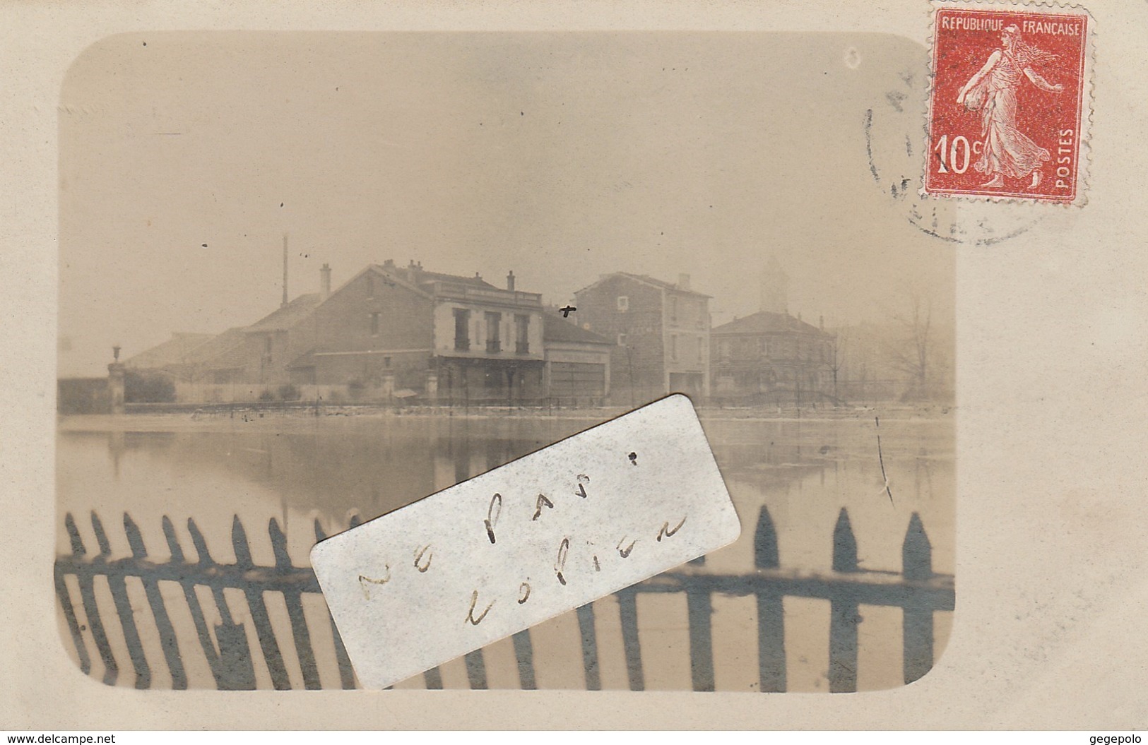 ABLON SUR SEINE  - Inondations 1910 ( Carte Photo ) - Ablon Sur Seine
