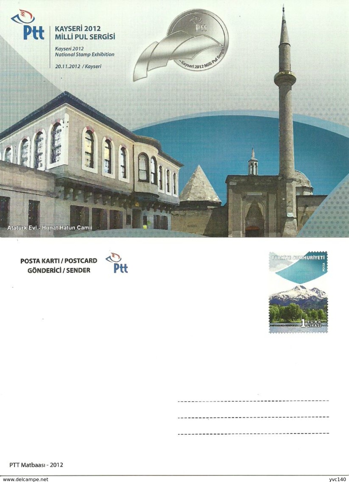 Turkey; 2012 "National Stamp Exhibition, Kayseri" Special Portfolio - Postal Stationery