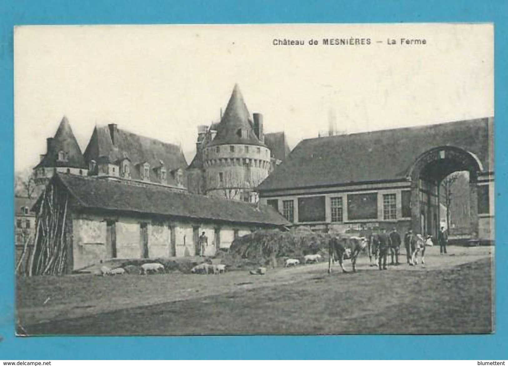 CPA La Ferme Château De MESNIERES 76 - Mesnières-en-Bray