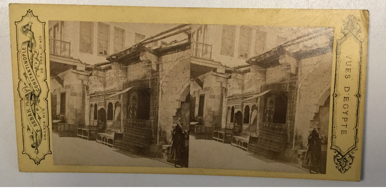 EGYPT     Stereo Photo Photo Stéréoscopique  Constantinople P. SEBAH - Stereo-Photographie