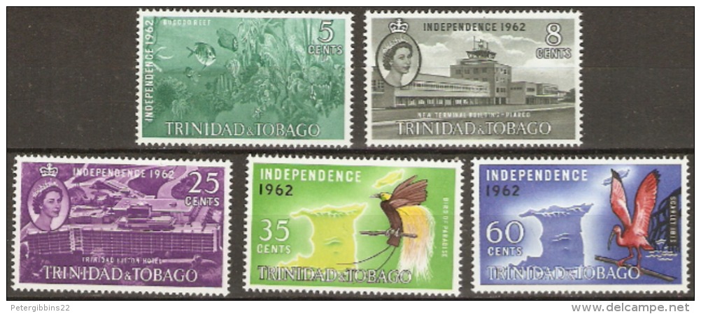 Trinidad And Tobago 1962  SG 300-04 Independence Mounted Mint - Trinidad & Tobago (1962-...)