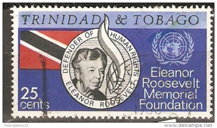 Trinidad And Tobago 1965 SG 312 Eleanor Rosevelt Fine Used - Trinidad & Tobago (1962-...)