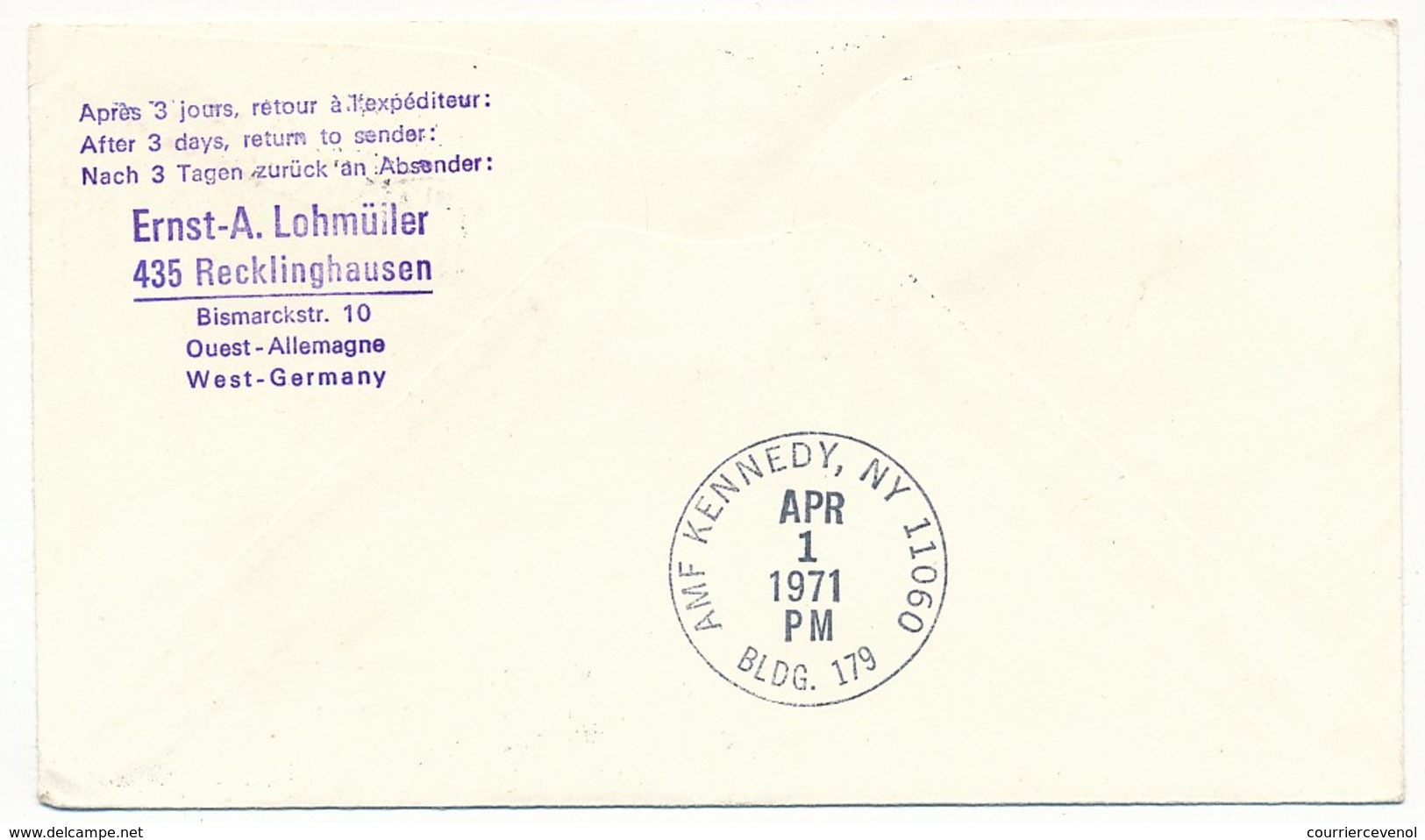 DANEMARK - Enveloppe Premier Vol SAS First 747B Flight - Copenhague - New York - 1971 - Airmail