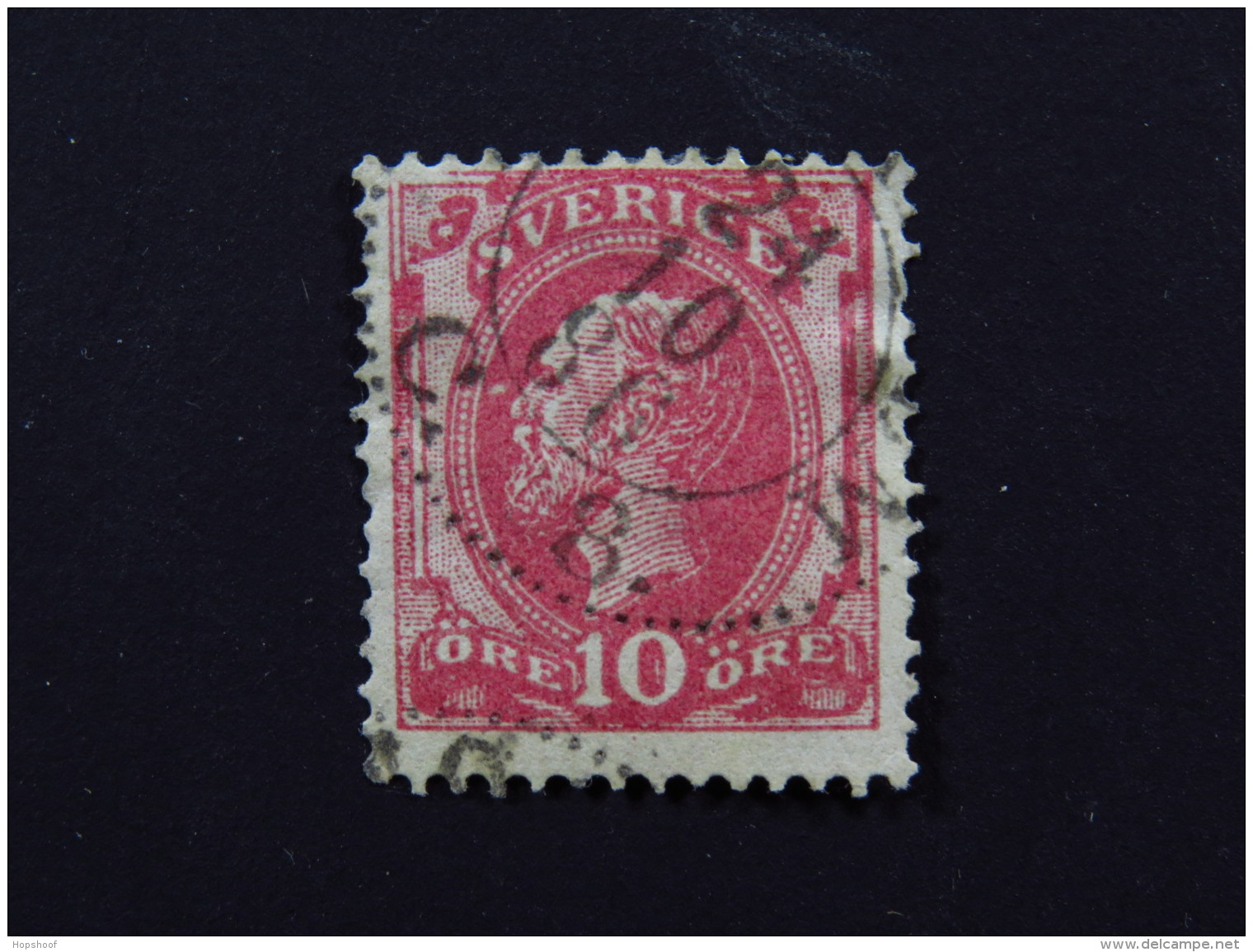 Stamp Sverige Sweden 10 Öre Frimärke Posthorn At The Backside Plate Error - Other & Unclassified