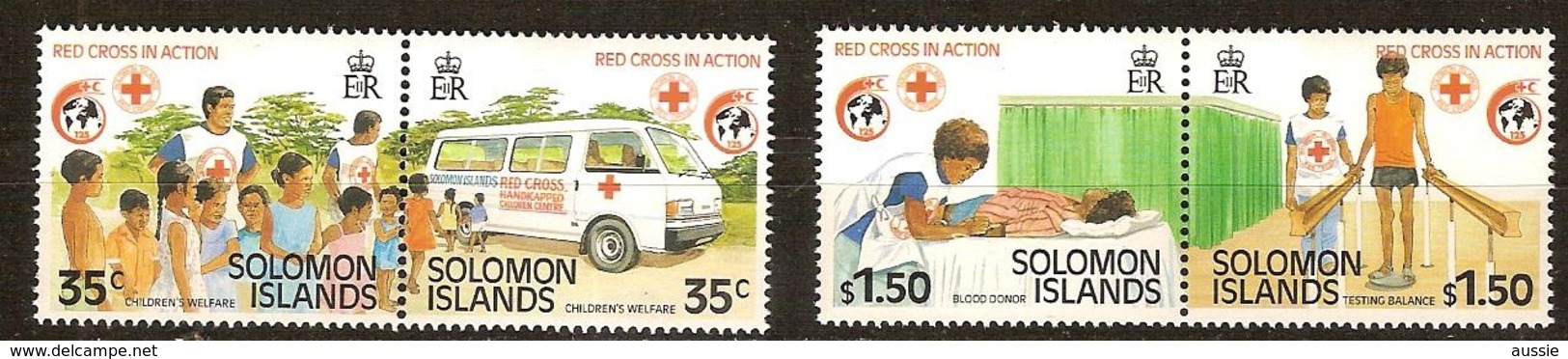 Salomon Solomon Islands 1989 Yvertn° 670-673 *** MNH Cote 5 Euro Rode Kruis Croix Rouge - Salomon (Iles 1978-...)