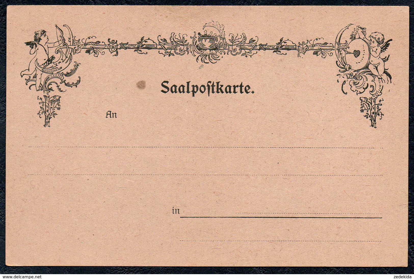 A7682 - Alte Saalpostkarte - Saalpost - Poste D Amour - Blanko - Baile