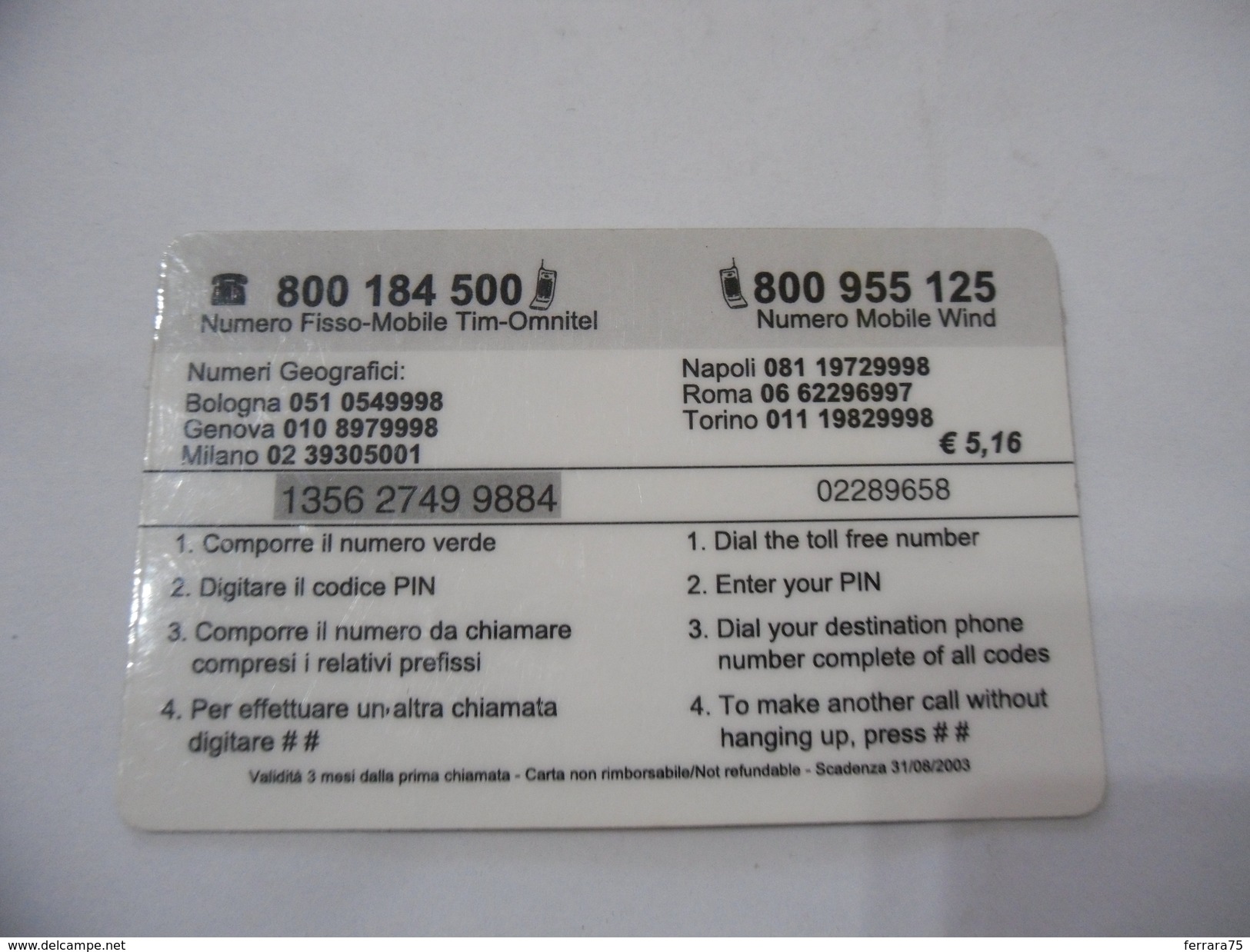 CARTA TELEFONICA PHONE CARD  LION ALL EUROPE. - Other - Europe