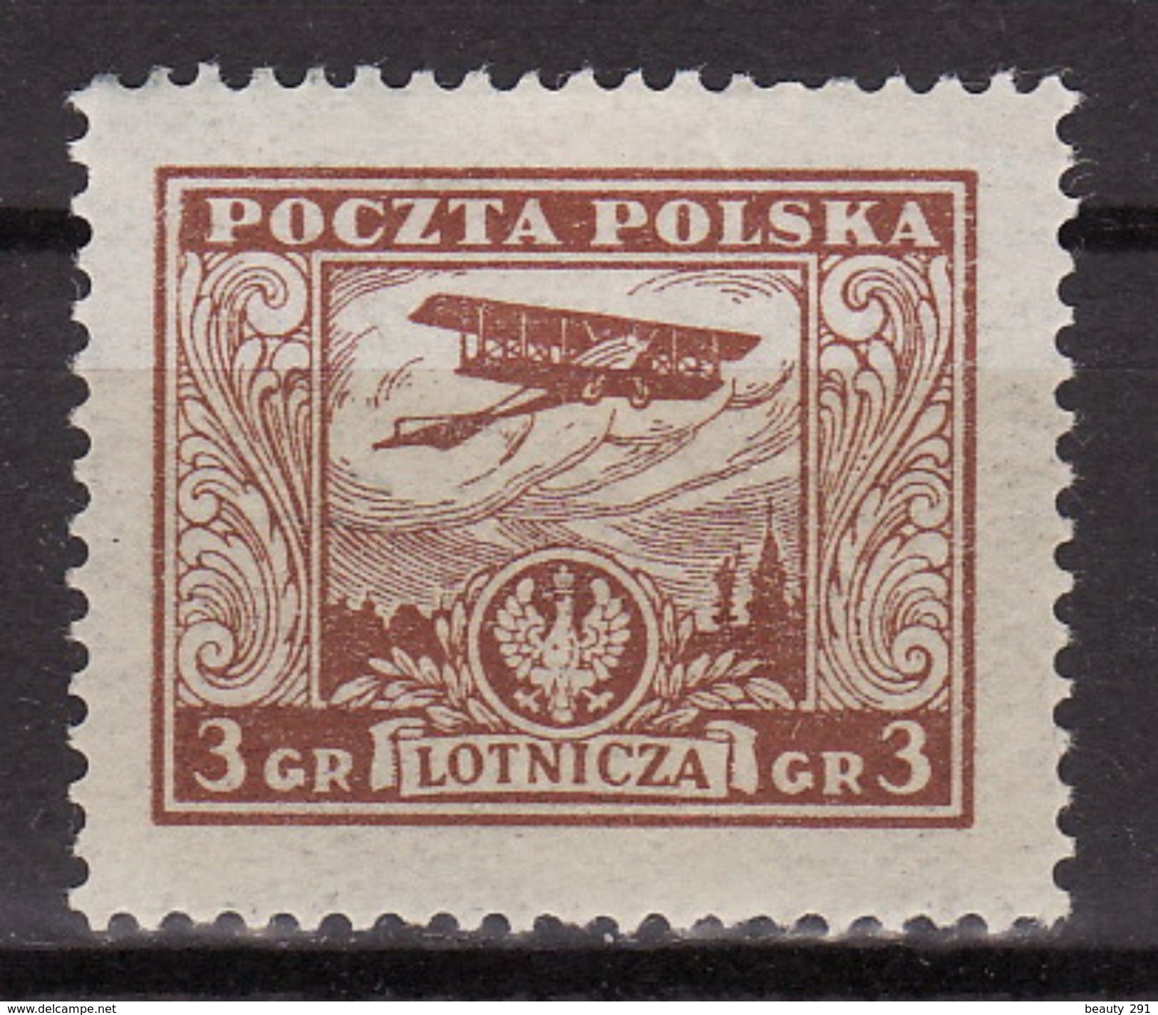 Poland 1925 Mi  226  Airmail MLH - Nuevos