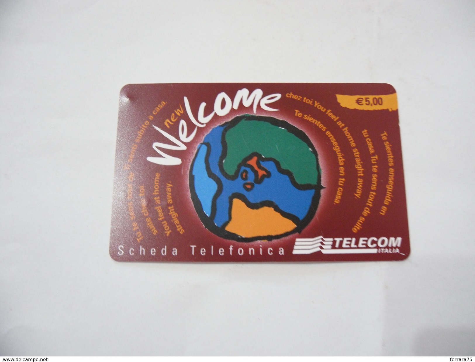 CARTA TELEFONICA PHONE CARD WELCOME TELECOM. - Altri – Europa