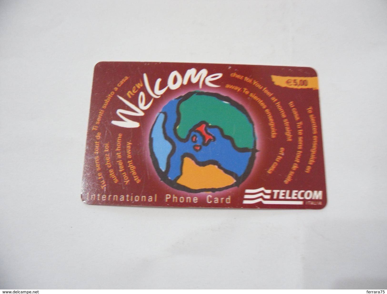 CARTA TELEFONICA PHONE CARD WELCOME TELECOM. - Other - Europe