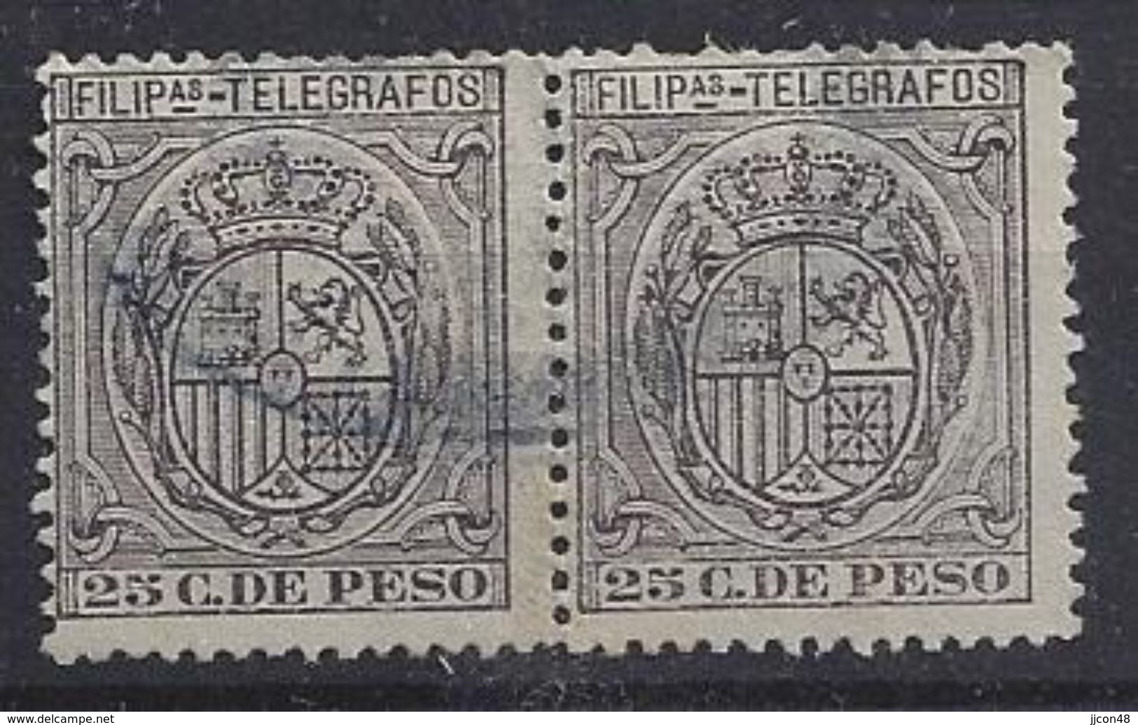 Philiipines 1896  "Telegraph"  25c (o) - Philippinen