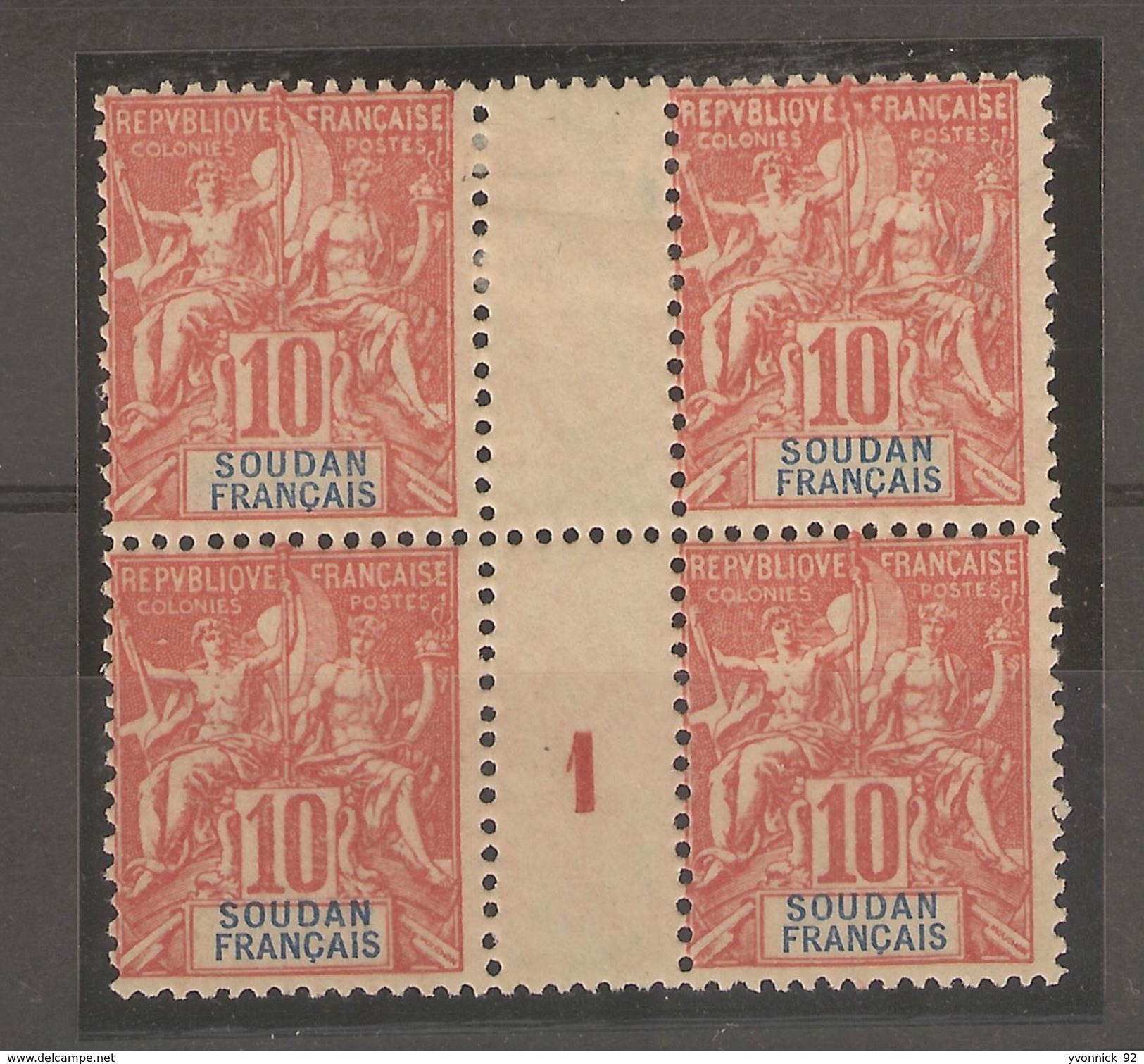 Soudan -  Bloc 10c Groupe N° 16 Avec 1 Millésime 1901 - Sonstige & Ohne Zuordnung