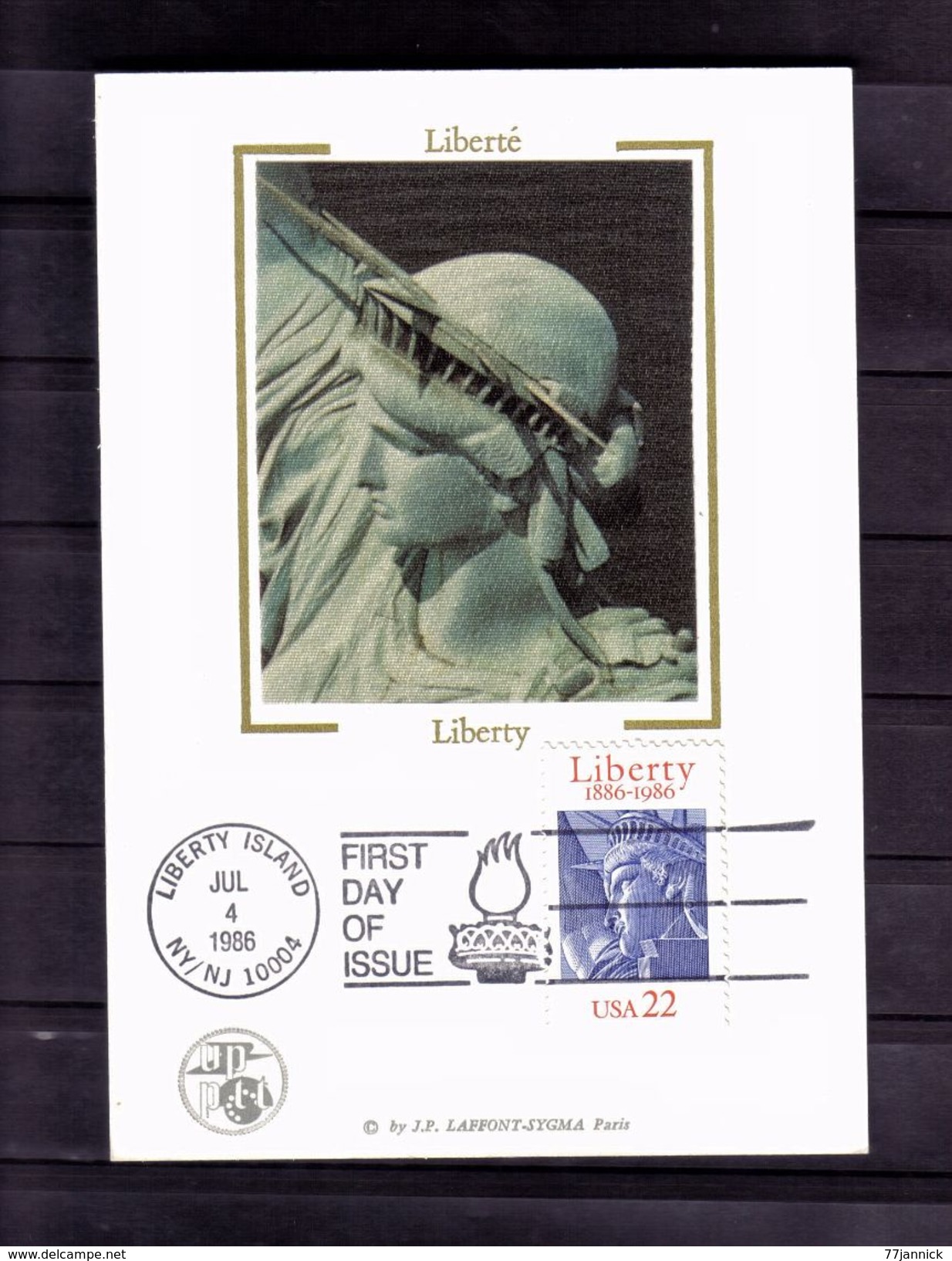 CARTE- MAXIMUM 1er JOUR (LIBERTY ISLAND  FIRST DAY OF ISSUE 4 JUL 1986) NEUF** - Maximumkarten