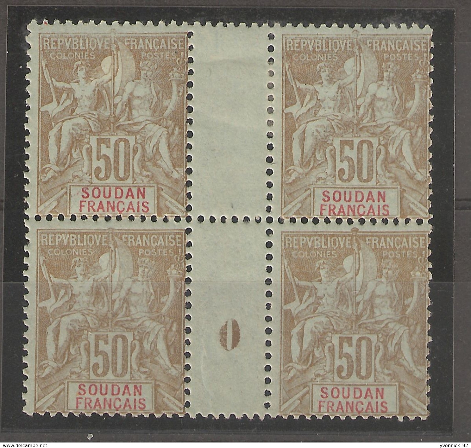 Soudan -  Bloc - 50c Groupe    Millésimes  ( 1900 ) N°19 - Autres & Non Classés