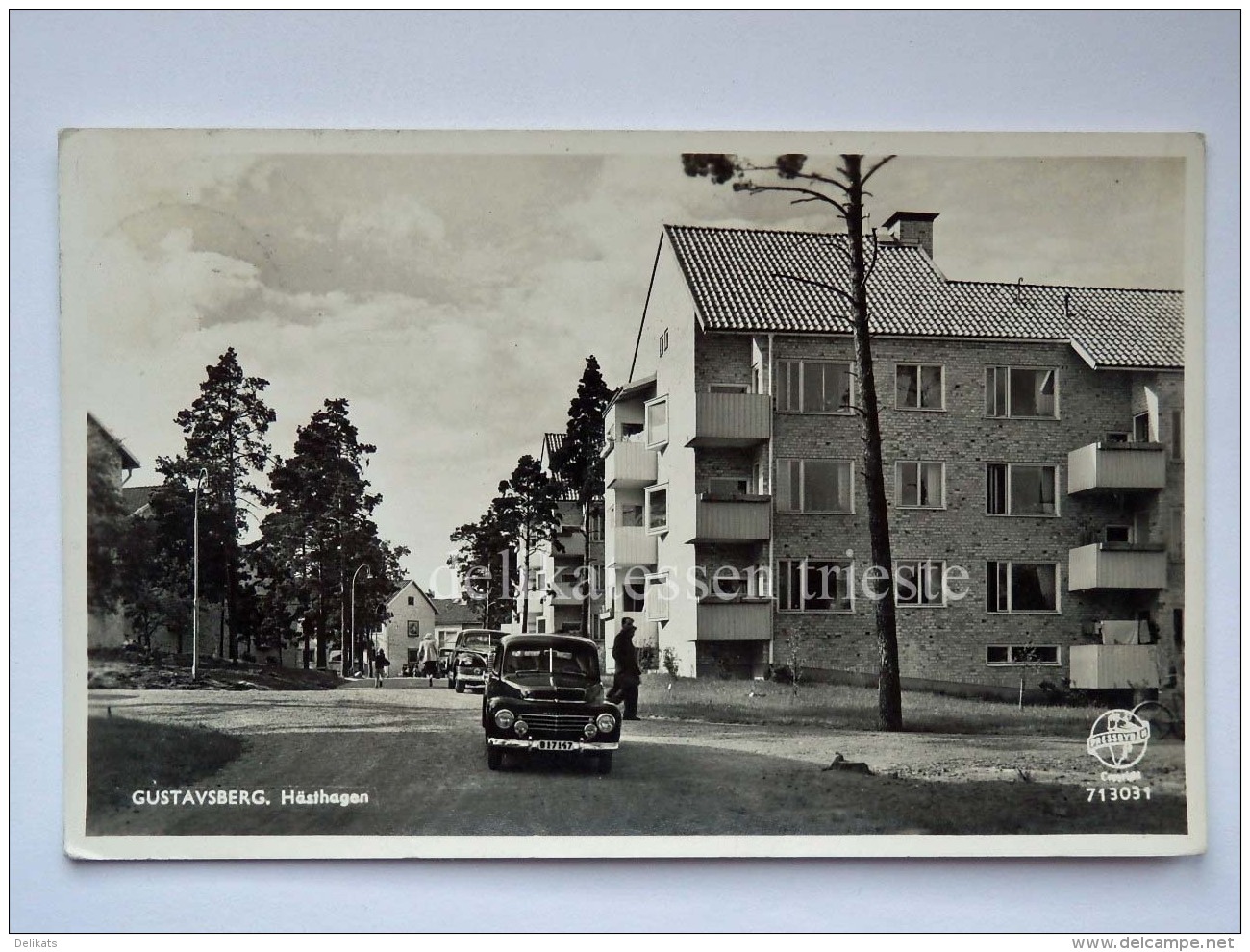 SVEZIA Sverige SWEDEN GUSTAVSBERG Hasthagen Old Postcard - Svezia