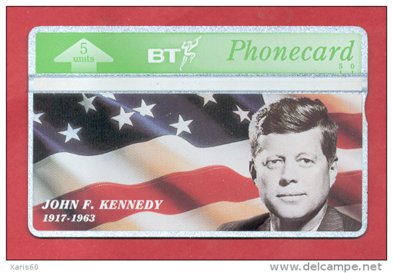 UNITED KINGDOM: BTO-036 "J. F. Kennedy" CN:305K Unused - BT Overseas Issues