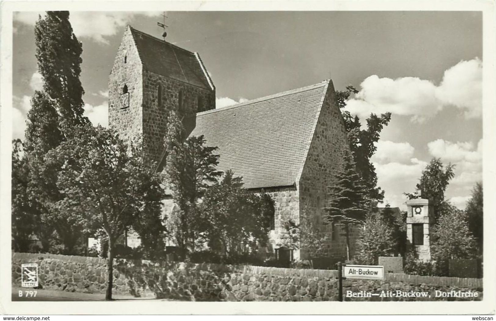 AK Berlin Alt-Buckow Dorfkirche 1956 Berlin-Sondermarke #356 - Neukoelln