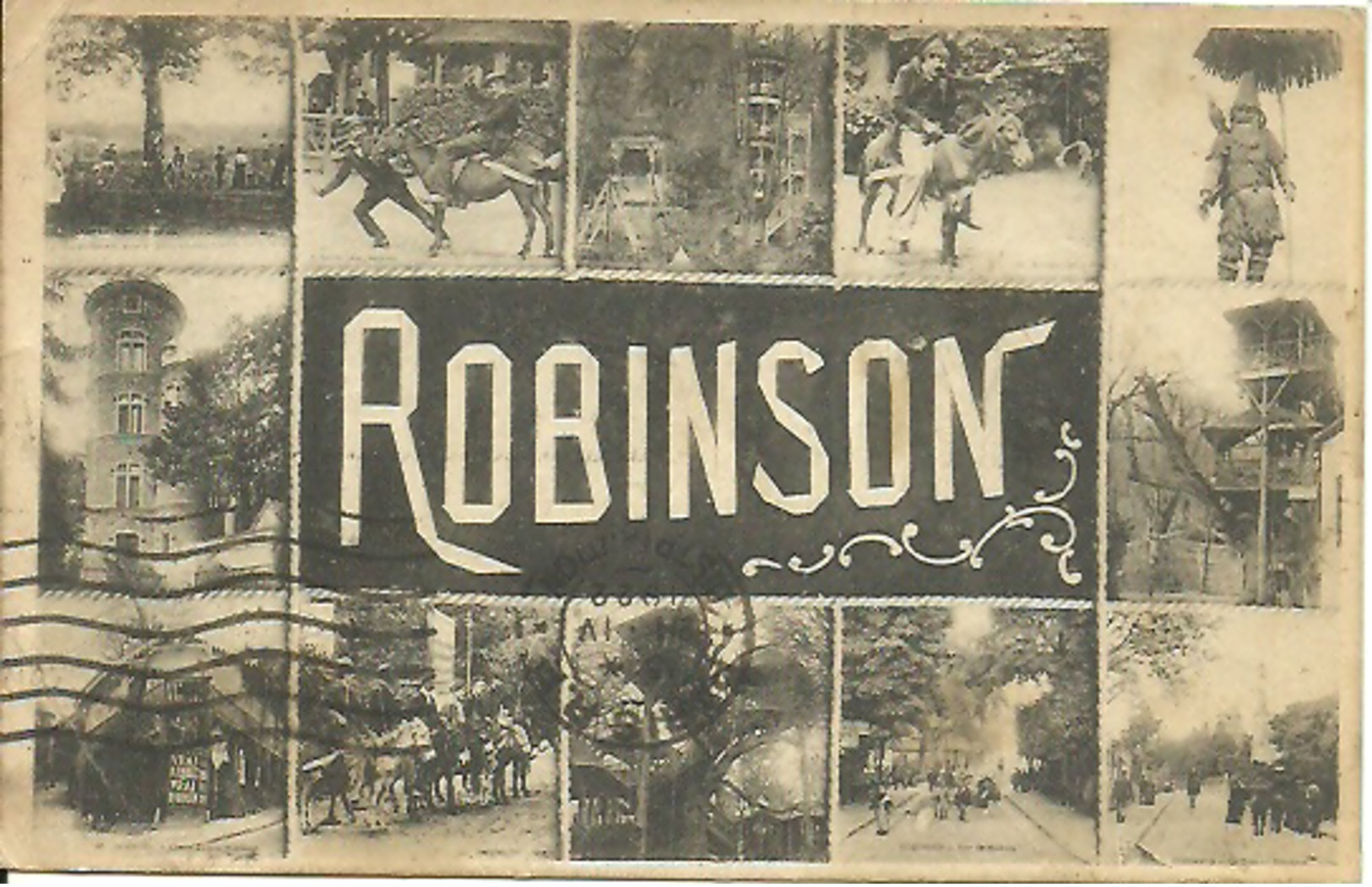 LE PLESSIS ROBINSON......ROBINSON....12 Vues...animée...1922......14 X 9 - Le Plessis Robinson