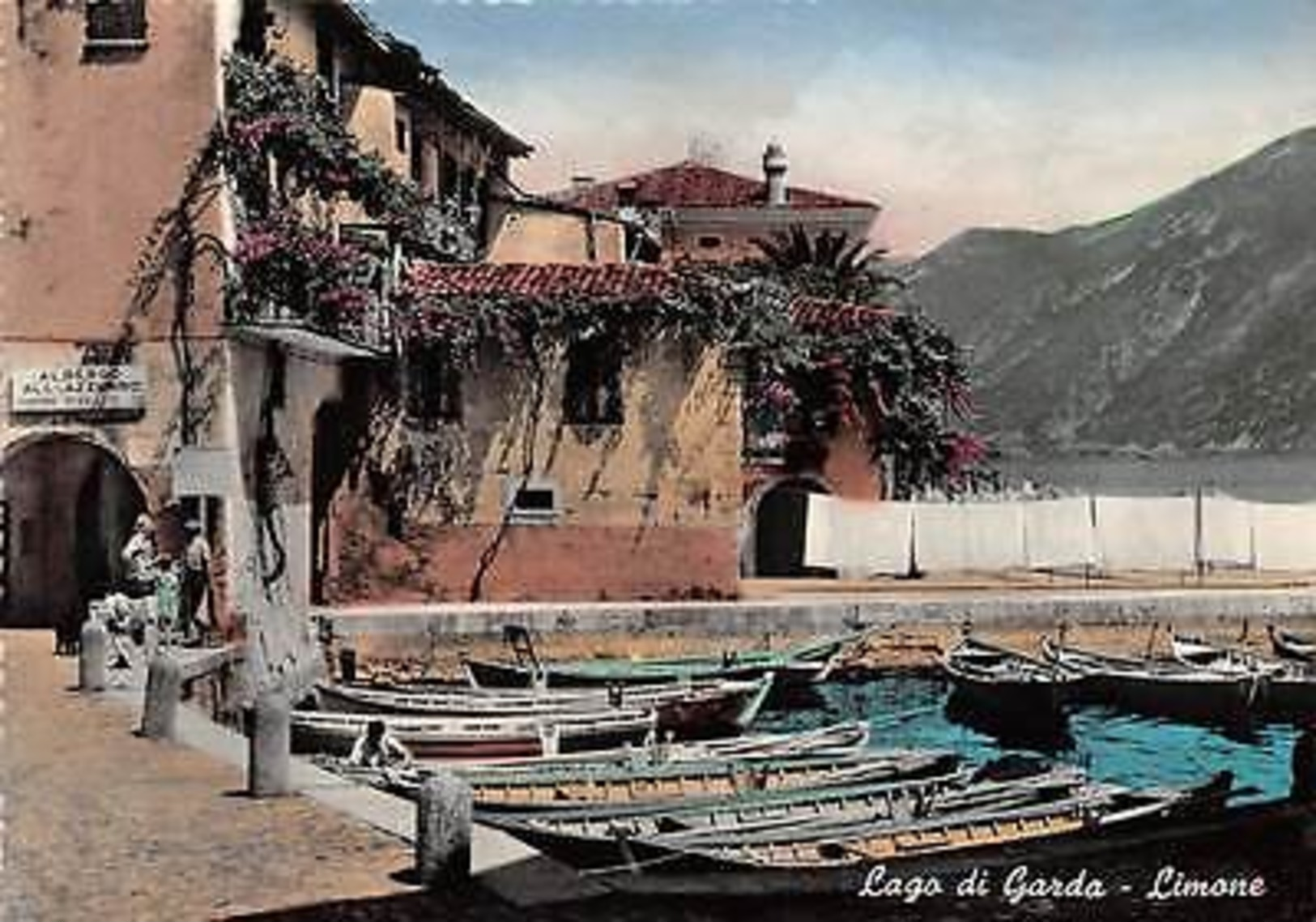 Italy Limone Lago Di Garda, Boats, Bateaux Vera Foto - Altri & Non Classificati