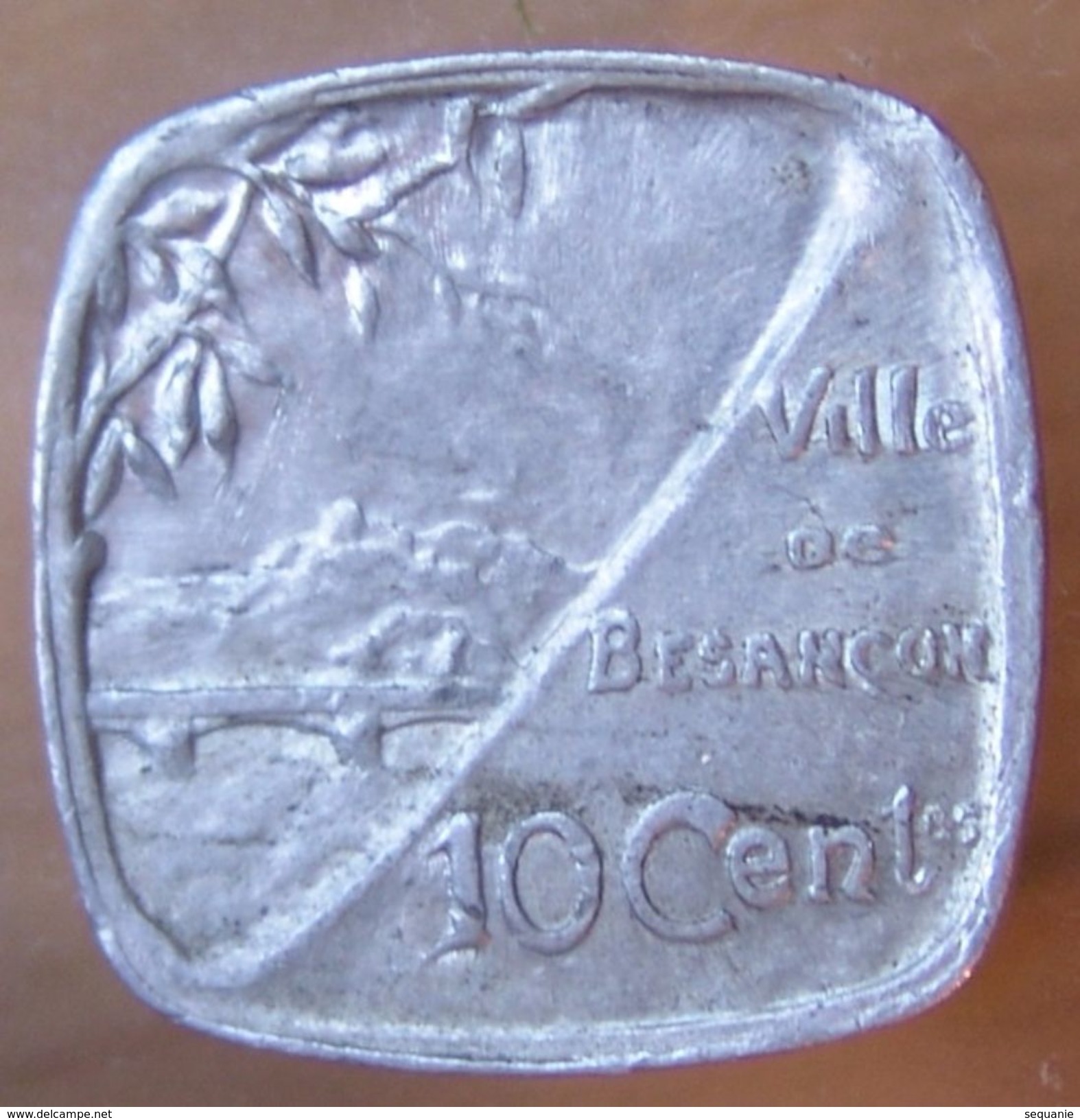 10 Centimes Besançon (25) Ville De Besançon. - Monétaires / De Nécessité