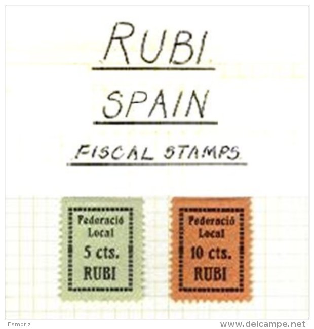 SPAIN, Rubi, (*) MNG, F/VF - Emissioni Repubblicane