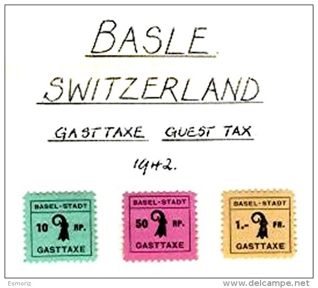 SWITZERLAND, Basel, * MLH, F/VF - Fiscaux