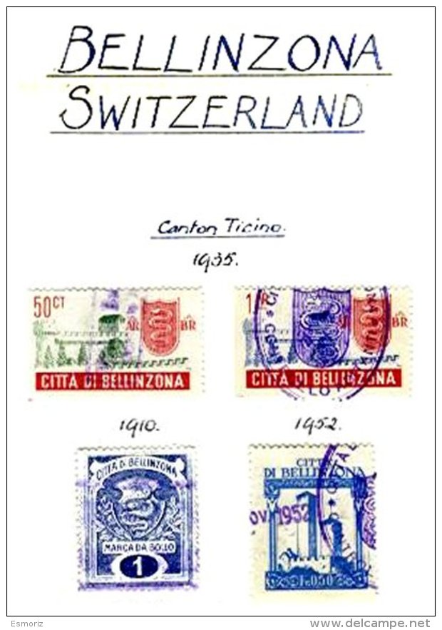 SWITZERLAND, Bellinzona, Used, F/VF - Fiscaux