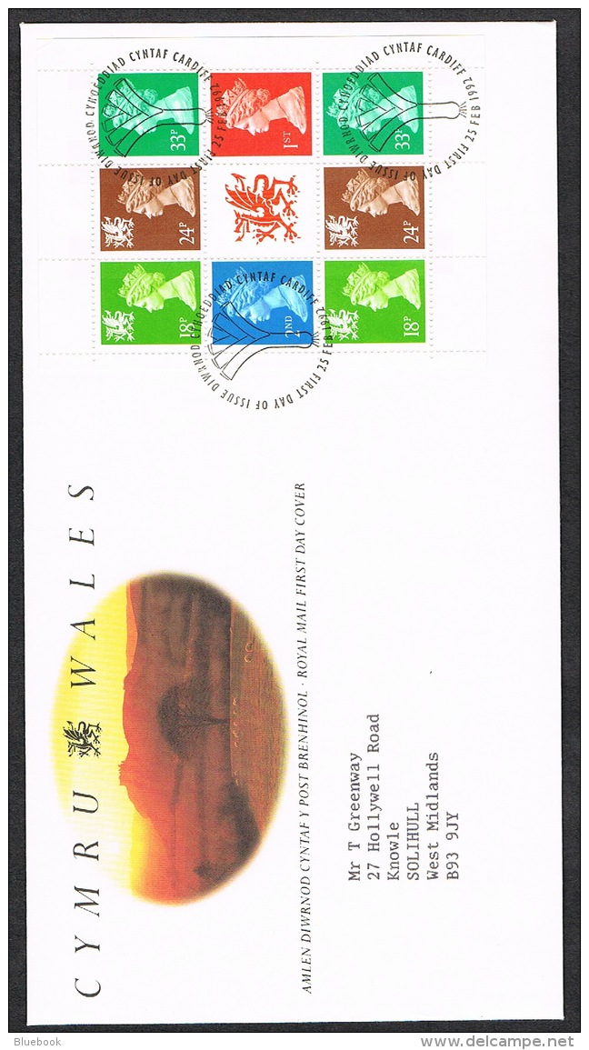 RB 1173 -  GB 1992 Prestige Pane Stamps FDC First Day Cover - Wales - 1991-2000 Em. Décimales