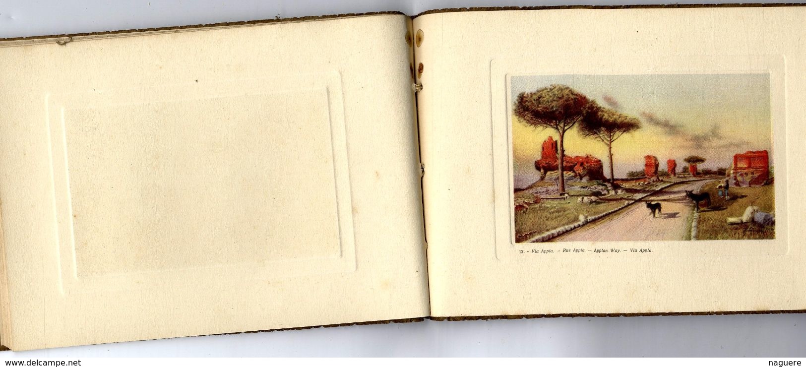 RICORDO DI ROMA  -  20 VEDATE ARTISTICHE  -  TRES BELLES GRAVURES COULEURS - Manuales Para Coleccionistas