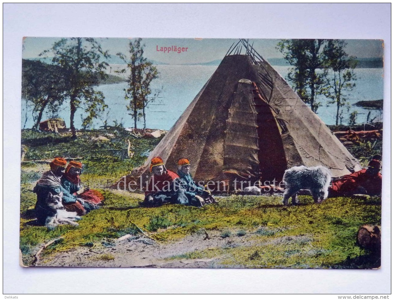 SVEZIA Sverige SWEDEN LAPPLAGER LAPPLAND Old Postcard - Schweden