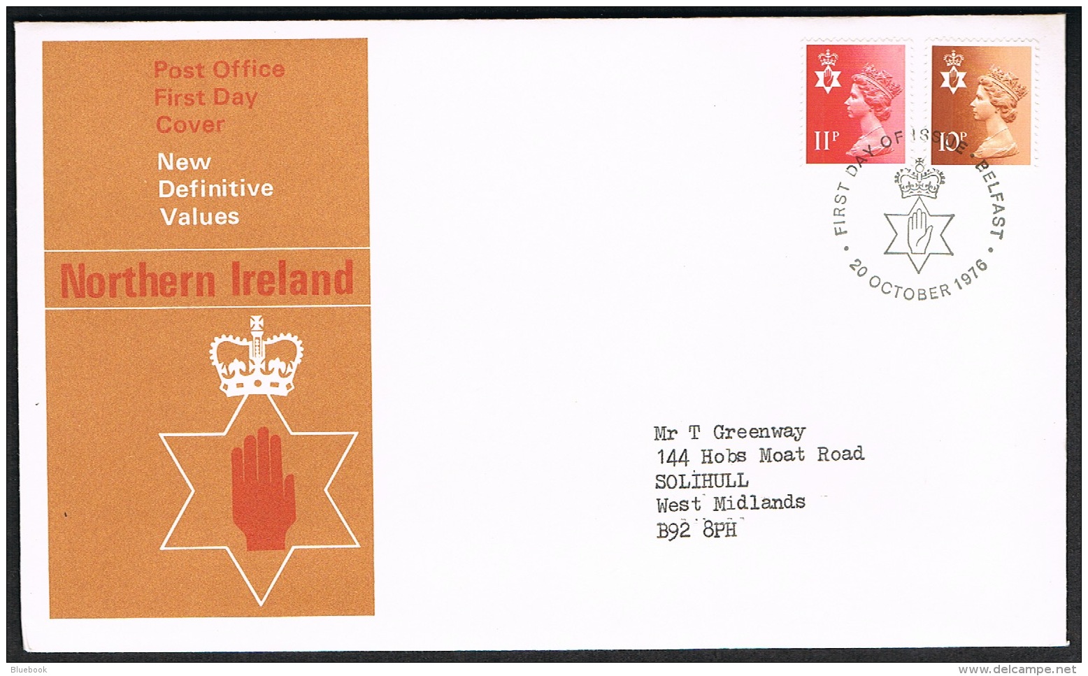 RB 1173 -  GB 1976 Wales Scotland &amp; N.I. 10p &amp; 11p Regional Stamps 3 X FDC First Day Covers - 1971-1980 Decimal Issues