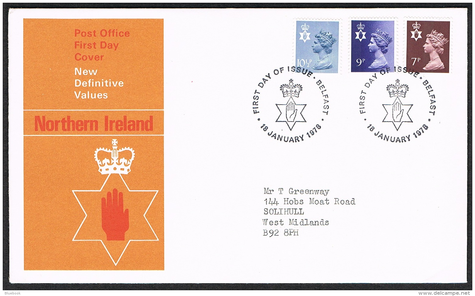 RB 1173 -  GB 1978 Wales Scotland &amp; N.I. 7p - 10p Regional Stamps 3 X FDC First Day Covers - 1971-1980 Em. Décimales