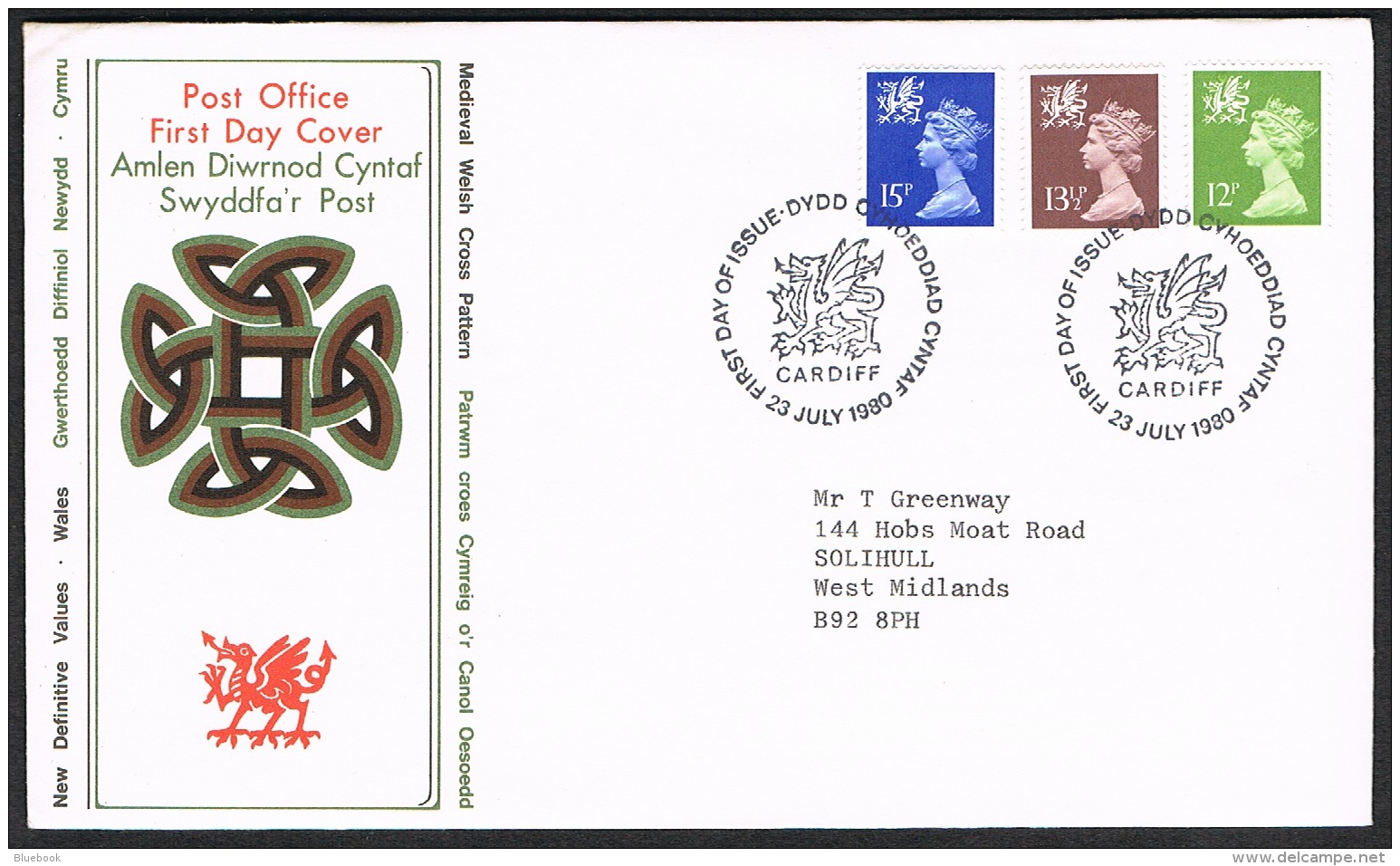 RB 1173 -  GB 1978 Wales Scotland &amp; N.I. 12p - 15p Regional Stamps 3 X FDC First Day Covers - 1971-1980 Decimal Issues