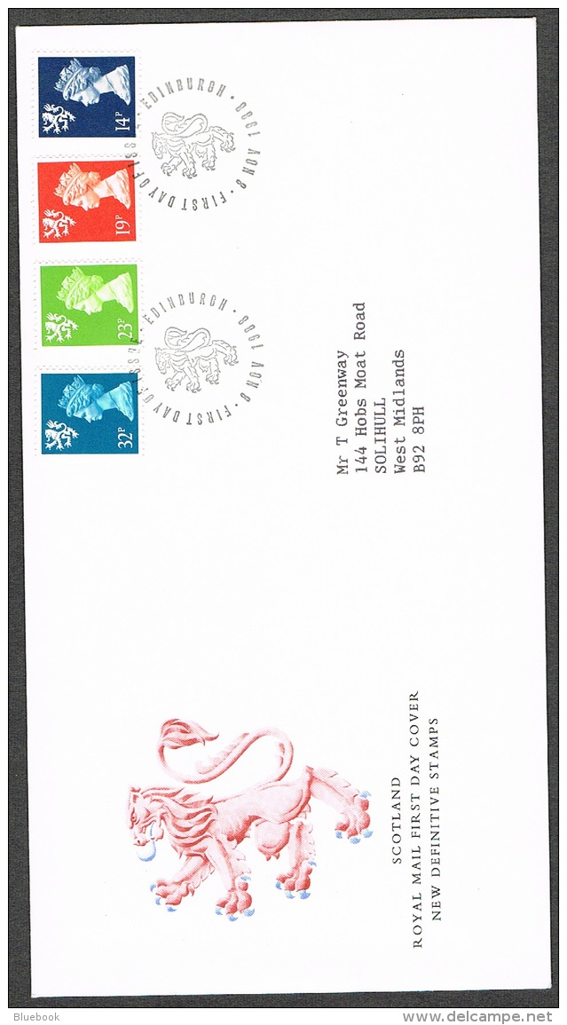 RB 1173 -  GB 1988 Scotland Wales &amp; N.I. 14p - 32p Regional Stamps 3 X FDC First Day Covers - 1981-1990 Dezimalausgaben