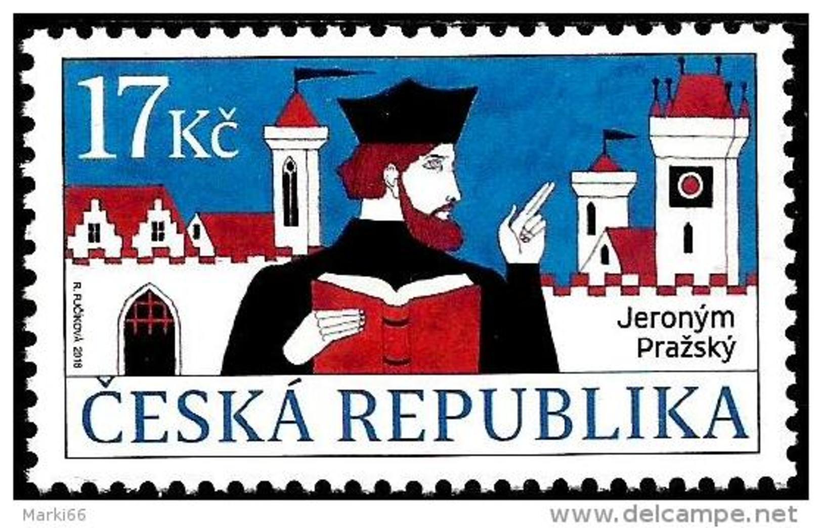 Czech Republic - 2016 - Personalities - Jeronym Prazsky - Czech Philosopher And Theologian - Mint Stamp - Neufs