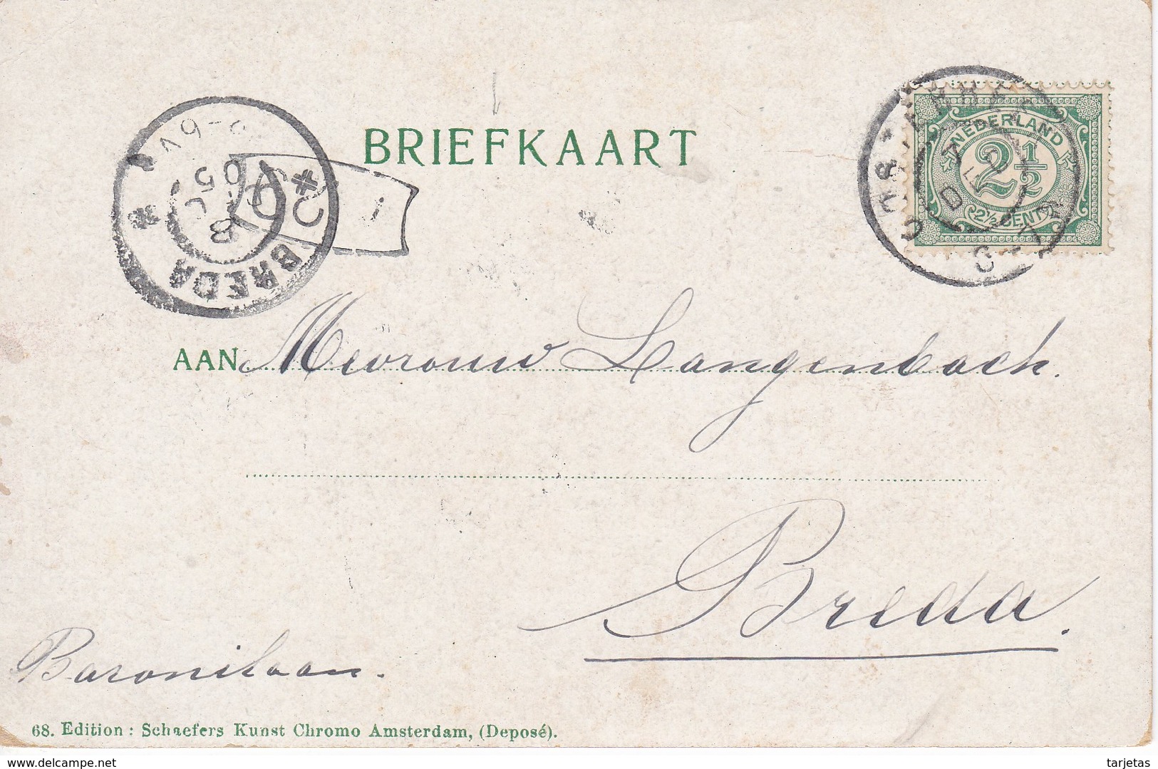 POSTAL DE HOLANDA DE ARNHEM DEL AÑO 1905 (POSTKANTOOR) - Otros & Sin Clasificación