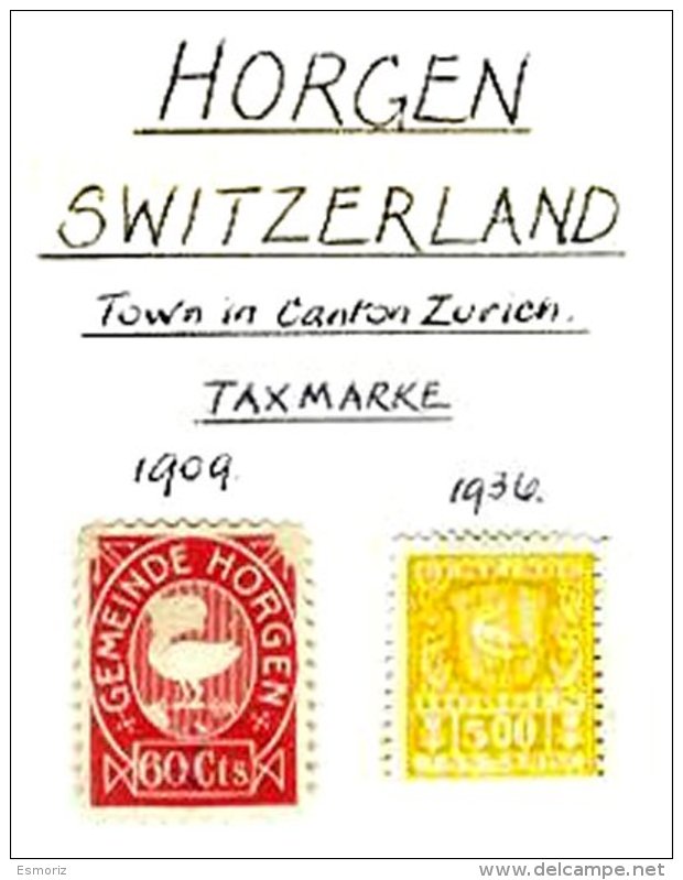 SWITZERLAND, Horgen, */o M/U, F/VF - Fiscaux