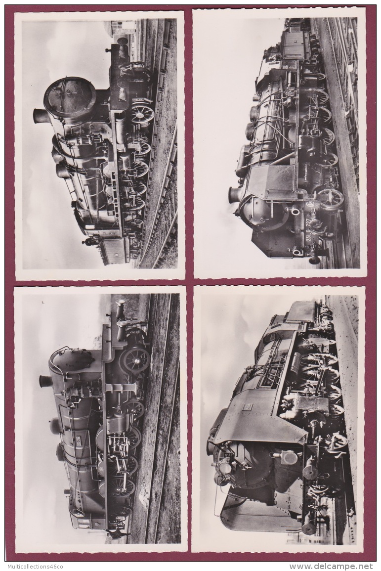 261017 - Enveloppe CINQUANTENAIRE DES LOCOMOTIVES PACIFIC Françaises 1907 1957 Avec 18 Cartes - Chemin De Fer Train SNCF - Trains