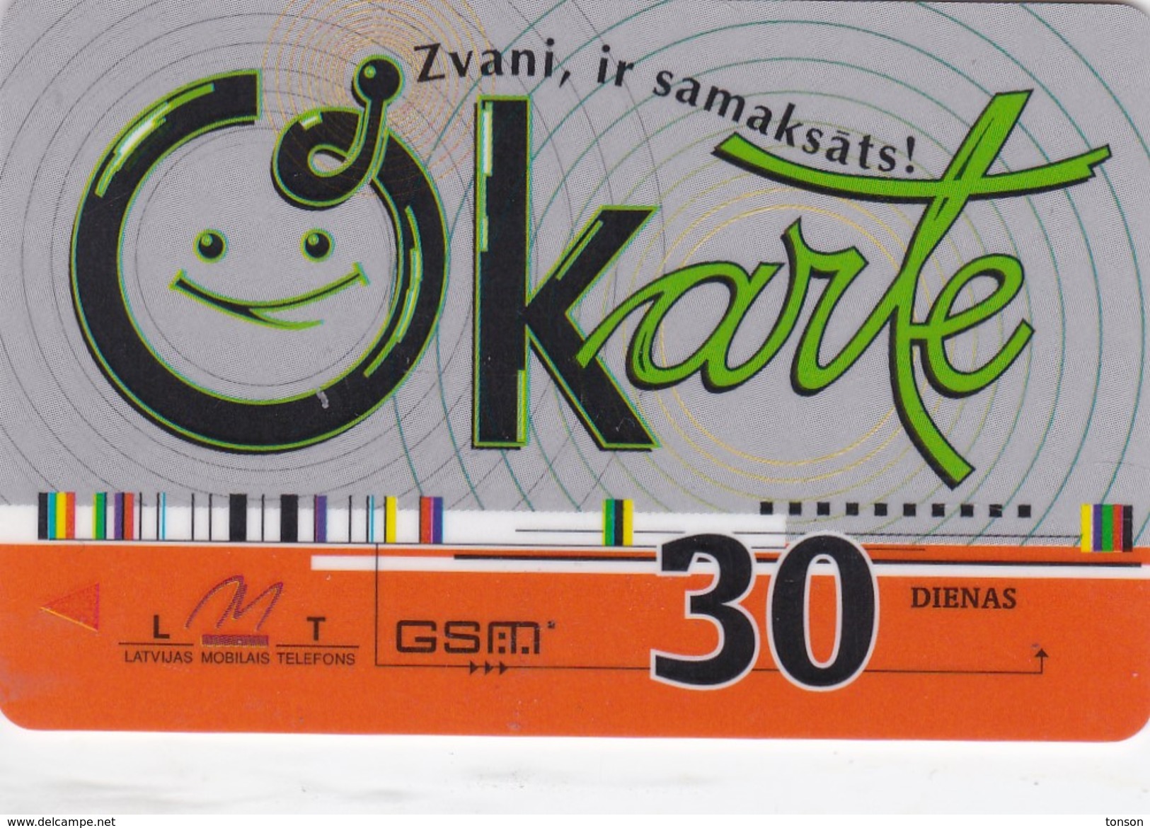 Latvia, LV-LMT-OKA-0006A, OKarte 30, 2 Scans. - Latvia