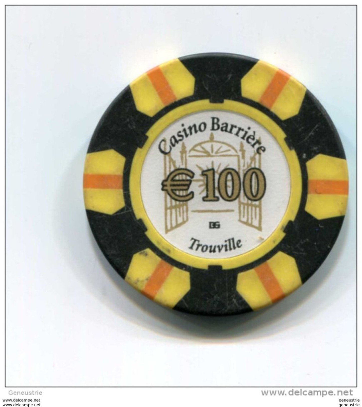 Jeton De Casino "100€ Euro Casino Barrière Trouville" French Casino Token - Casino