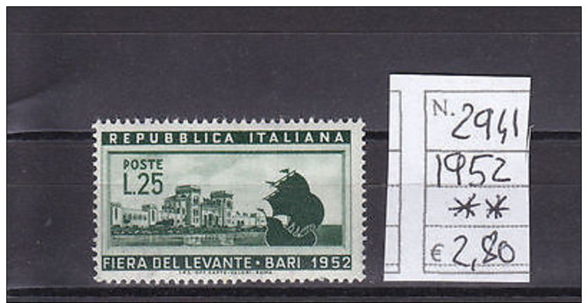 16&ordf; Fiera Del Levante - 6 Settembre 1952 - Altri & Non Classificati