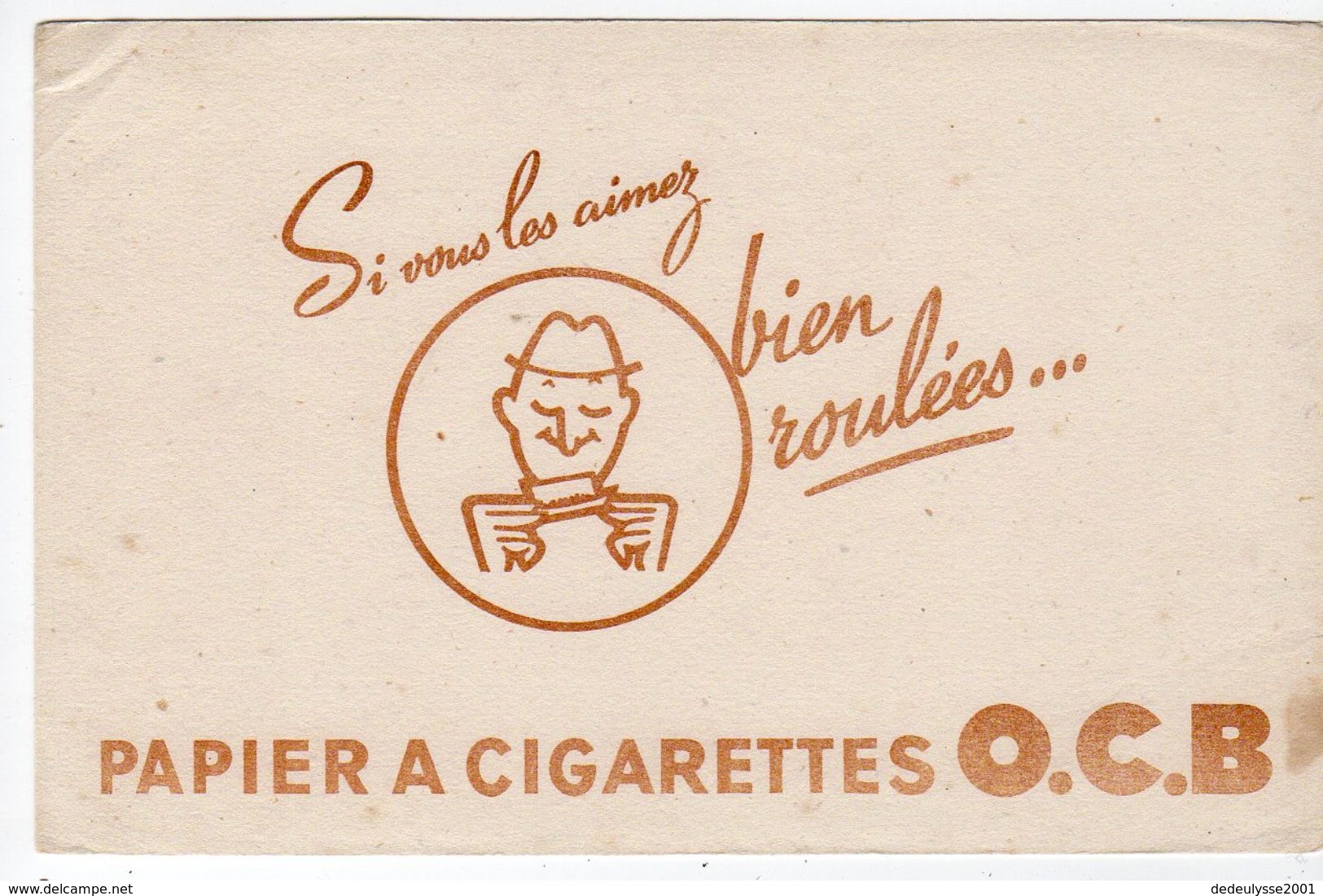 Oct17   79992   Buvard    Papier à Cigarettes OCB - Tabacco & Sigarette