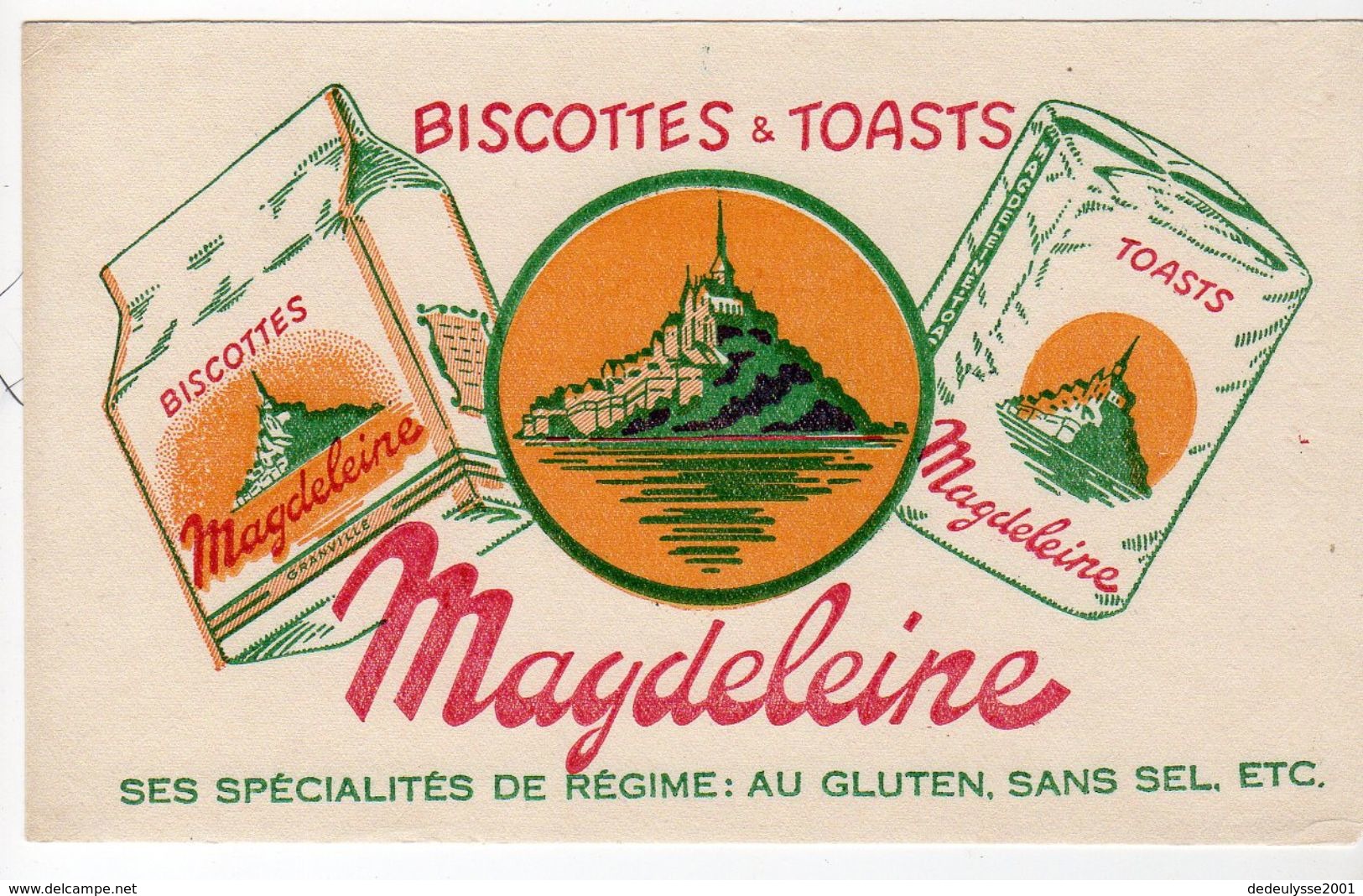 Oct17   79986   Buvard     Biscottes Magdeleine - Biscottes