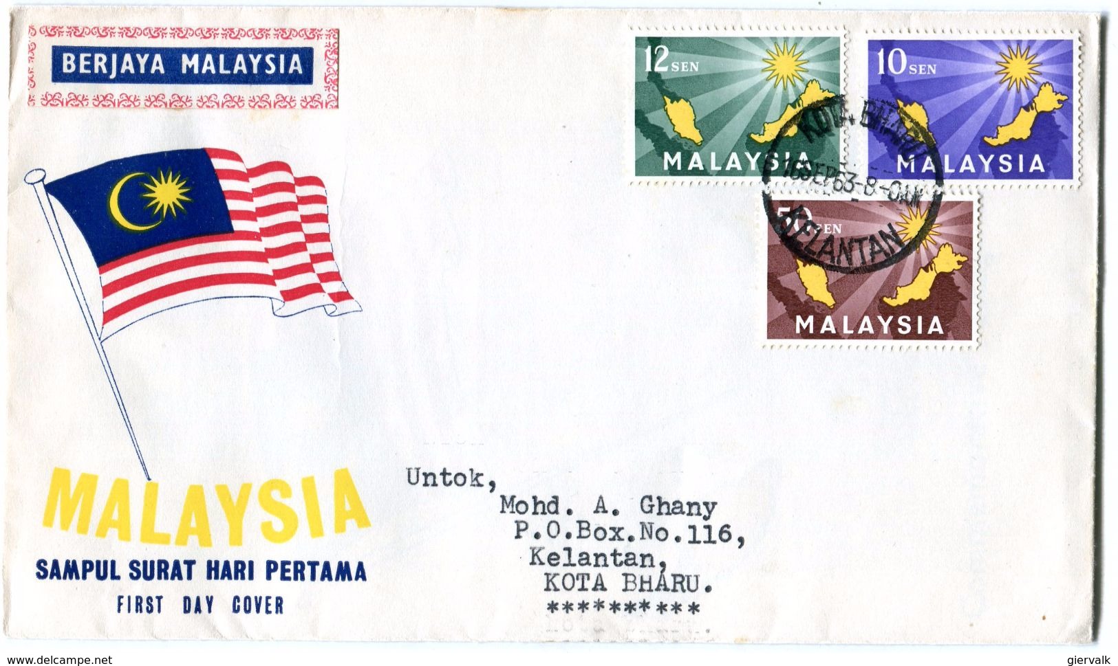 MALAYSIA 1963 FDC. - Malaysia (1964-...)