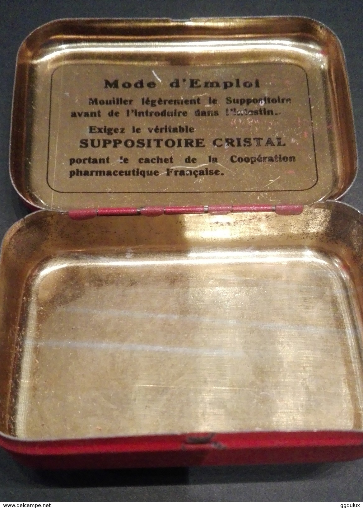 Ancienne Boite Suppositoires Cristal - Bon état - Matériel Médical & Dentaire