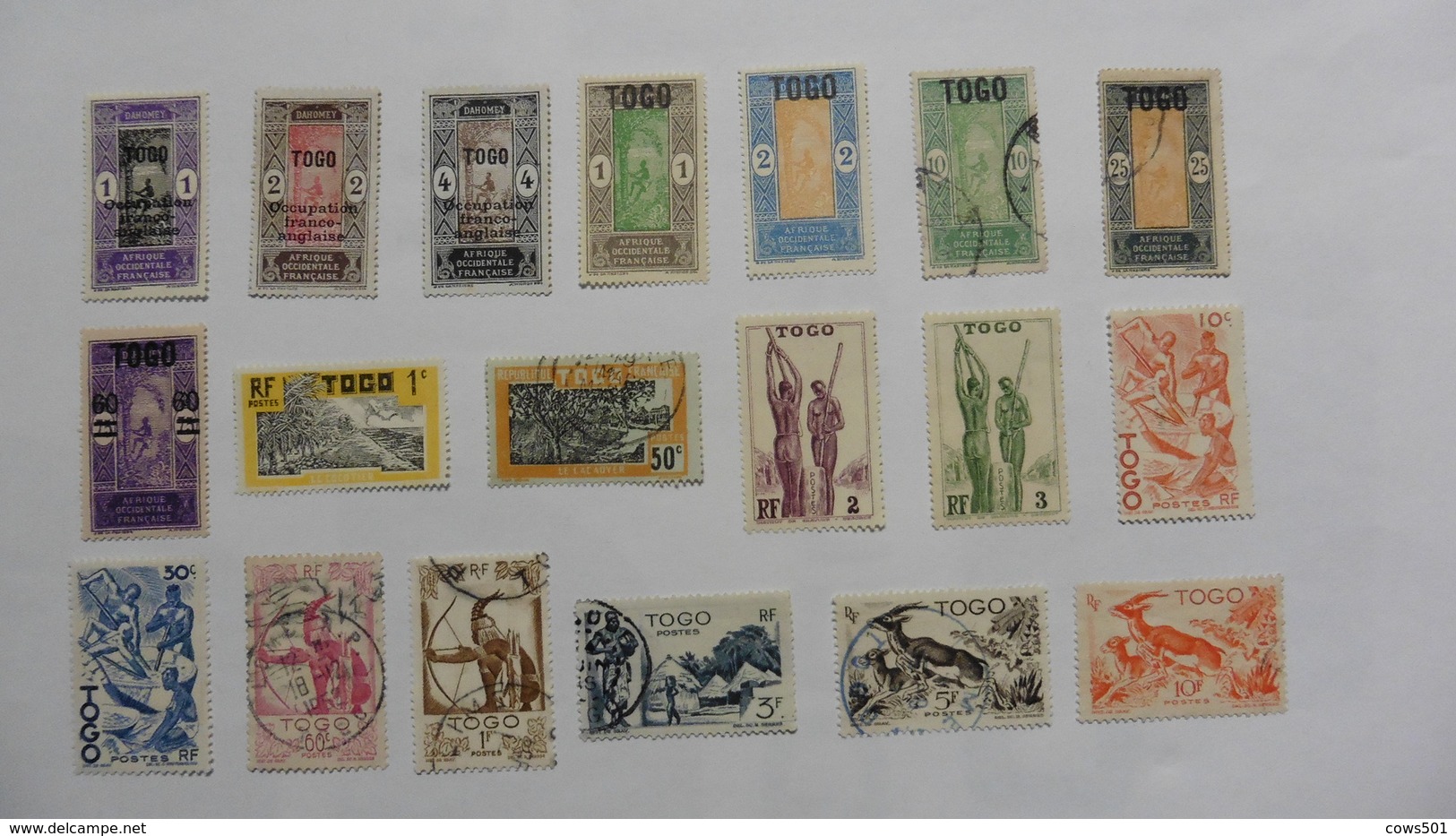 Togo : 19 Timbres Oblitérés Et Nsg - Used Stamps