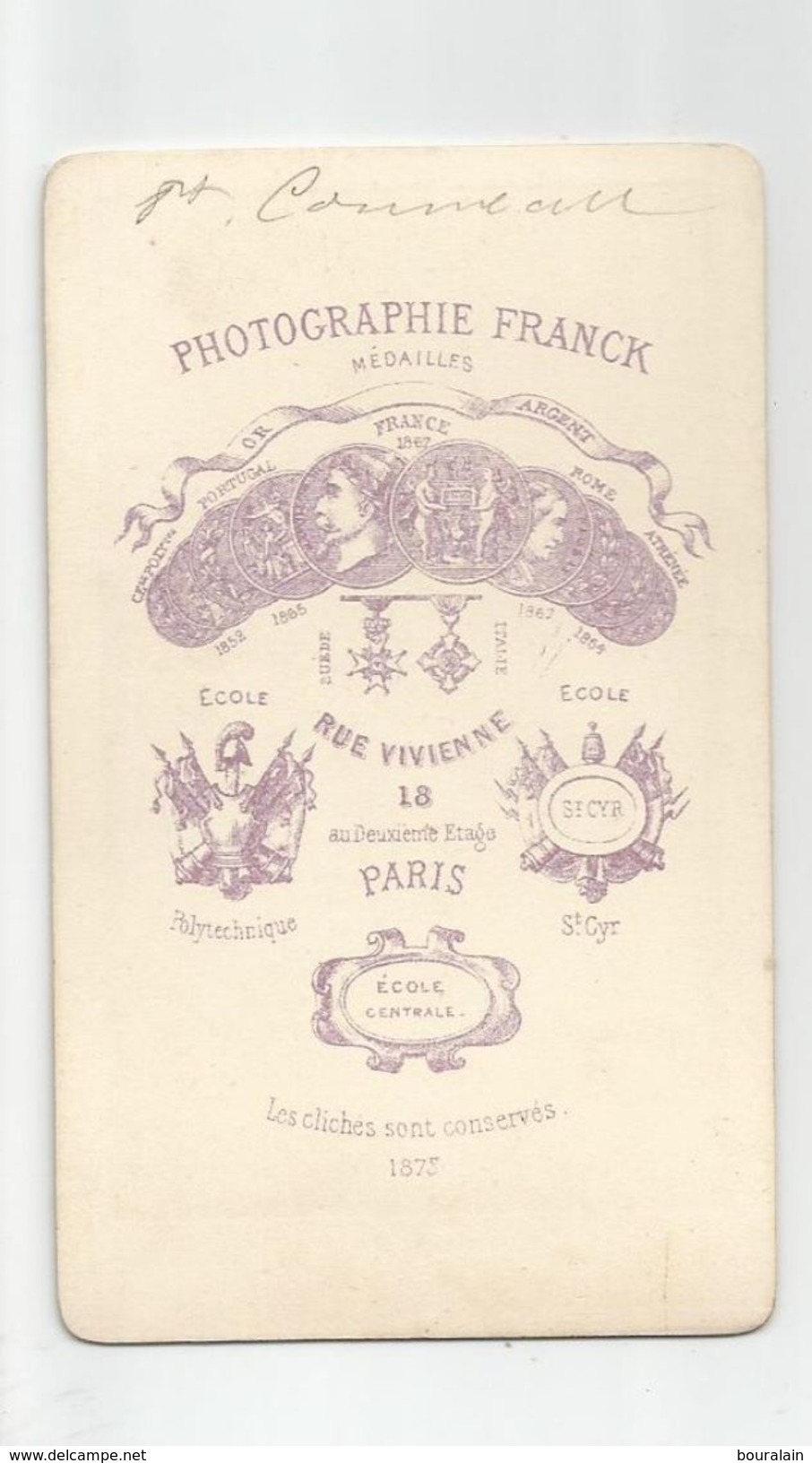 Cdv Homme Décorations - Anciennes (Av. 1900)