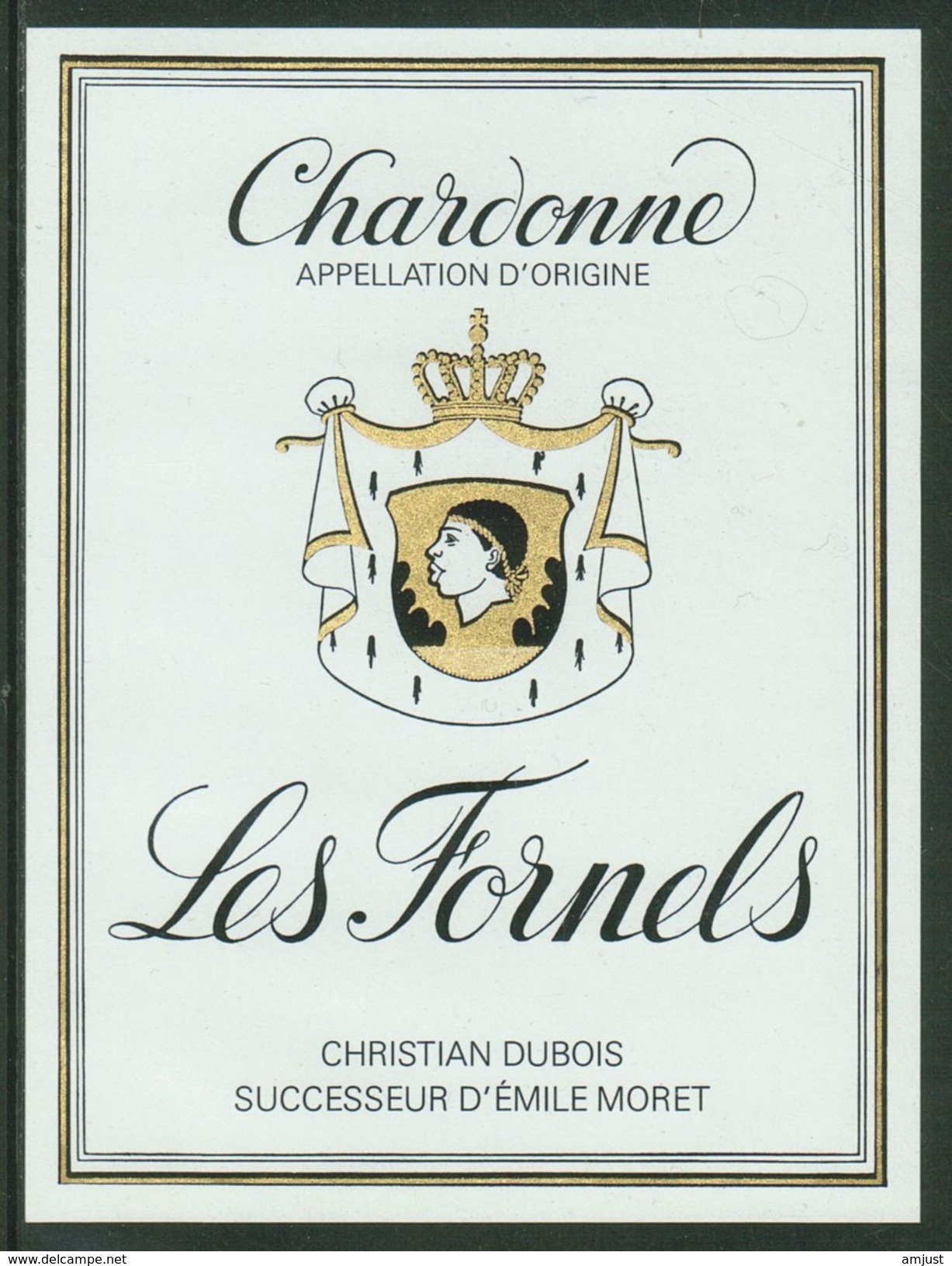 Rare // Etiquette // Chardonne, Les Fornels, Christian Dubois, Chardonne, Vaud, Suisse - Autres & Non Classés