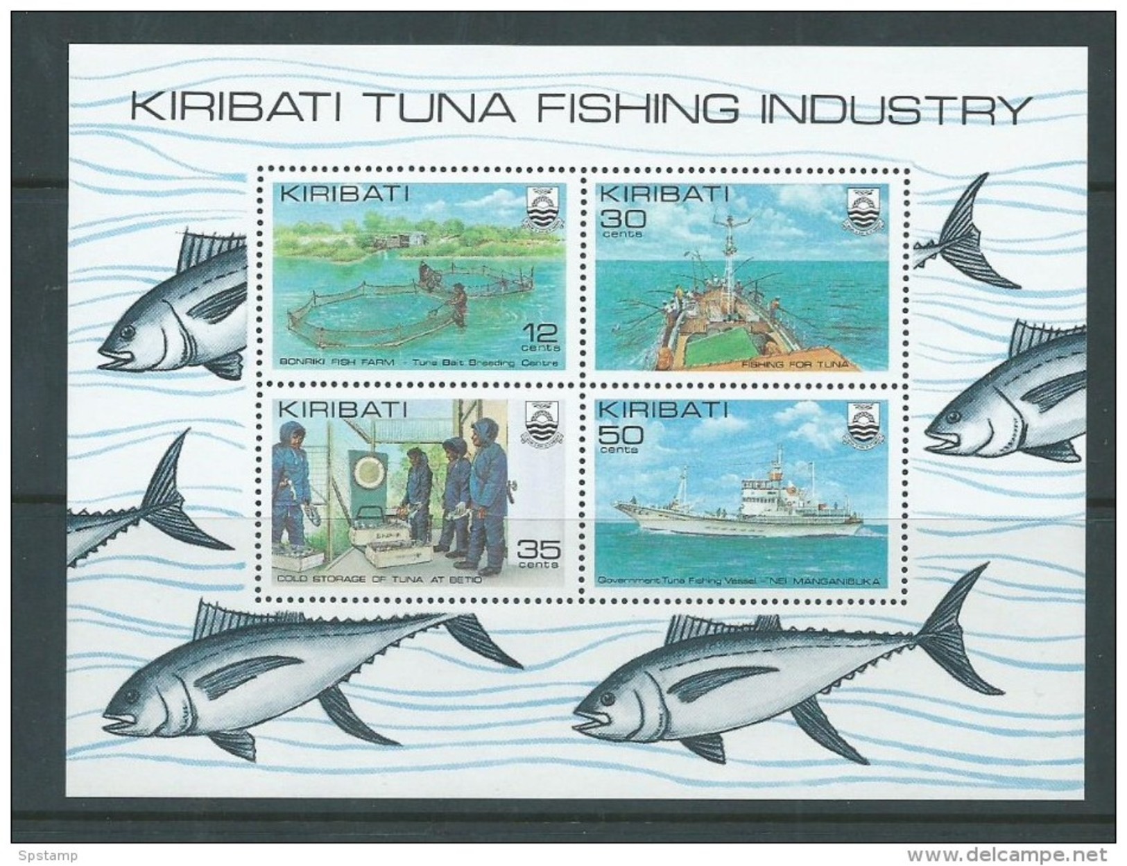 Kiribati 1981 Fish & Fishing Miniature Sheet MNH - Kiribati (1979-...)